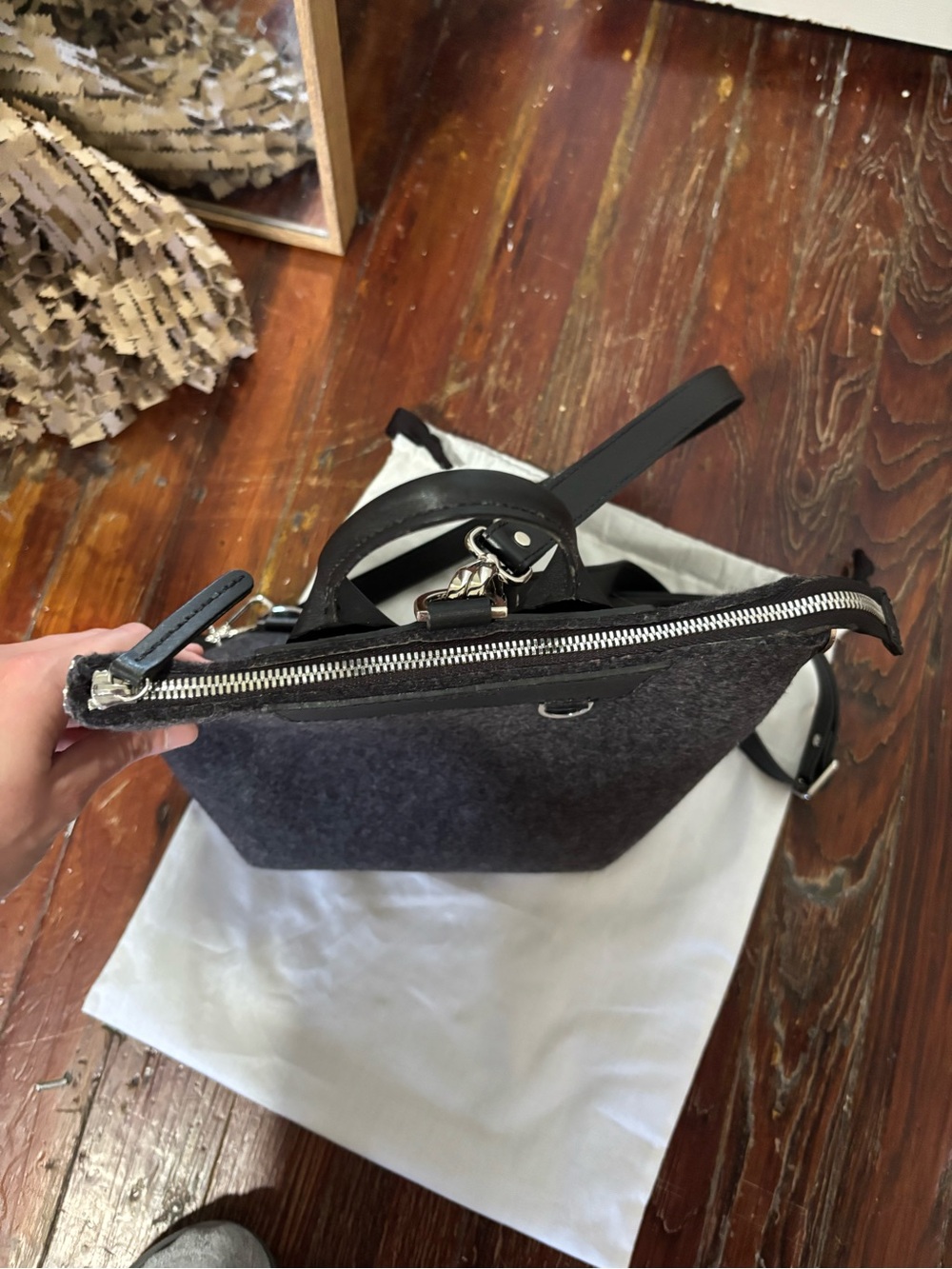NWOT Graf Lantz Bedford Mini Backpack, Charcoal, OS - Picture 8 of 8
